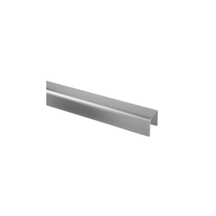 U-profiel 28 x 26 x 2,0 mm RVS-304 mat geslepen