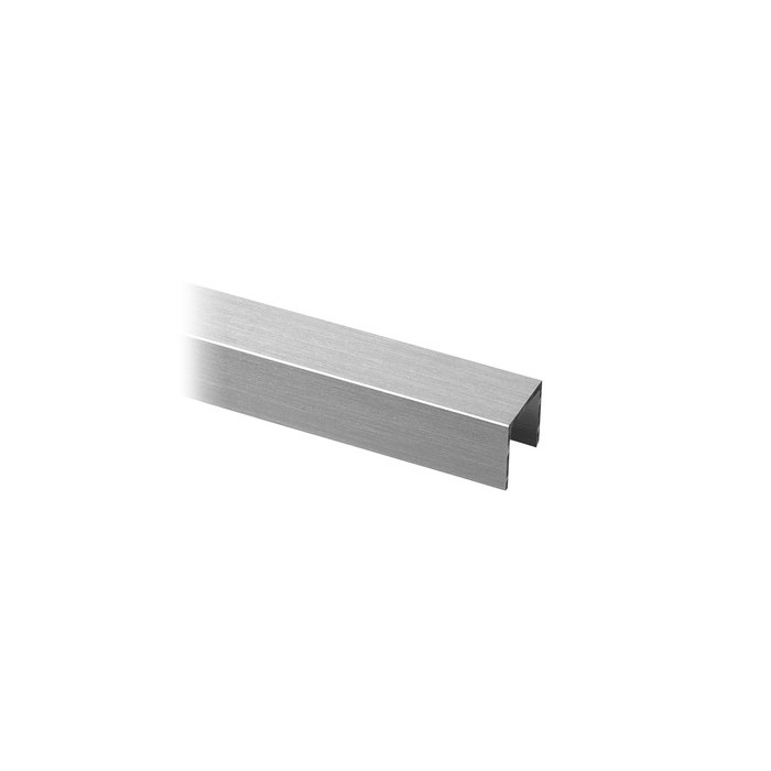 Glasrandbescherming voor glasdikte 21,52 mm aluminium (geanodiseerd)