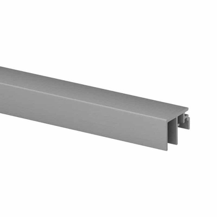 Aansluitprofiel Easy Glass Smart, topmontage, lengte 5000 mm, model 6972, aluminium (geanodiseerd)
