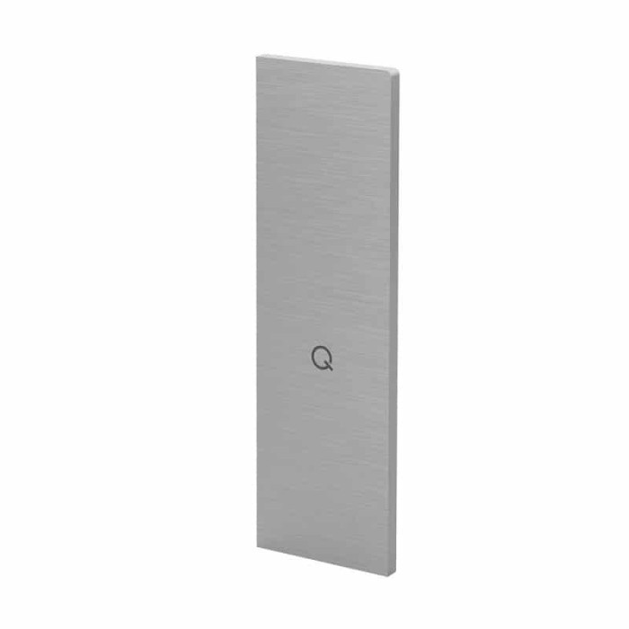 Eindkap Easy Glass Smart, 206,5 x 68 mm, model 8233, aluminium (geanodiseerd)