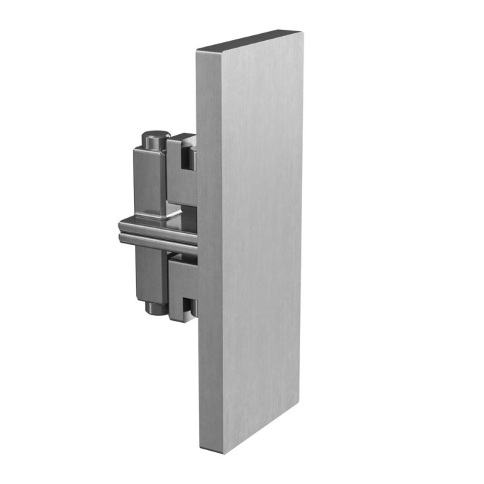 Vlakke eindkap onder 100,5 x 39 mm model 6842 aluminium onbewerkt