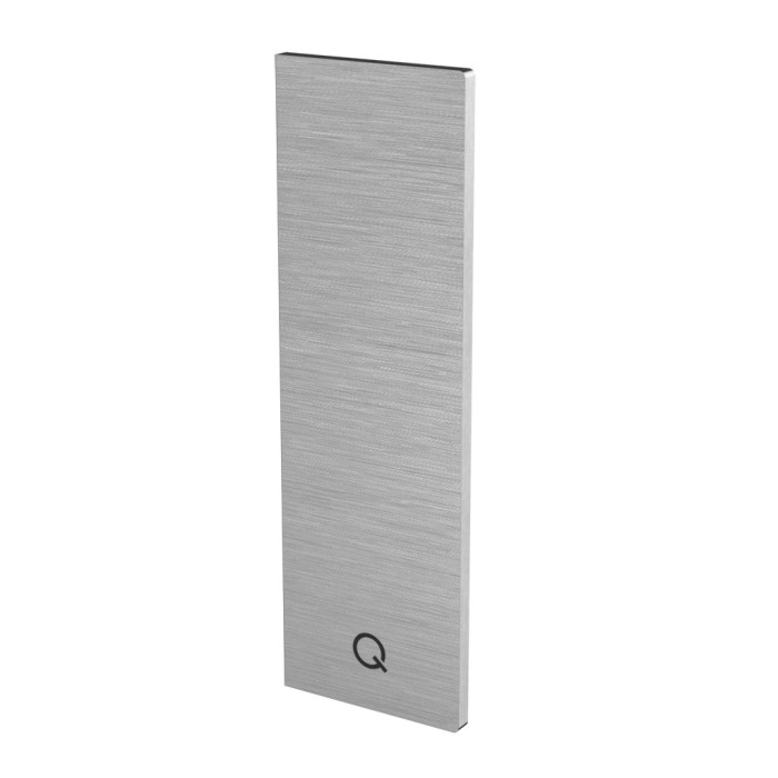 Eindkap Easy Glass Prime Y zijmontage links 247,5 x 78 mm model 8442 aluminium (onbewerkt)