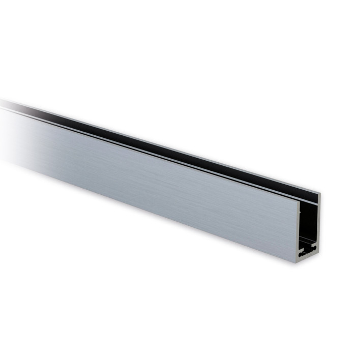 Aluminium U-profiel 40 x 25 x 40 mm RVS-Look