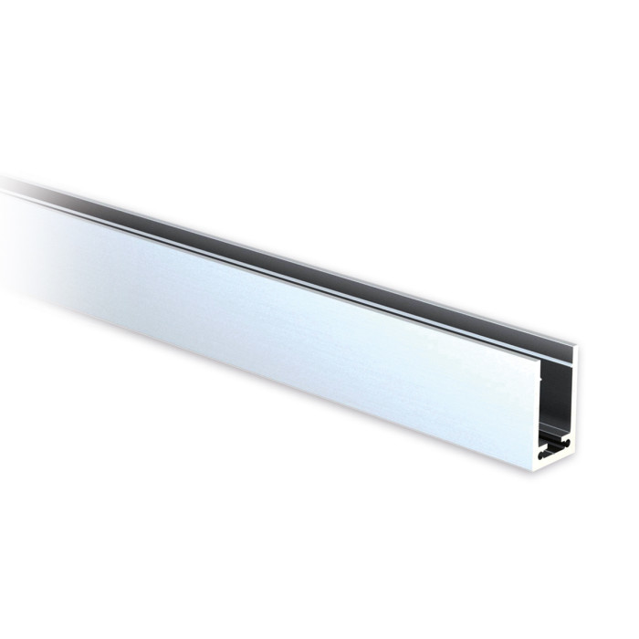 Aluminium U-profiel 40 x 25 x 40 mm zilver mat geanodiseerd