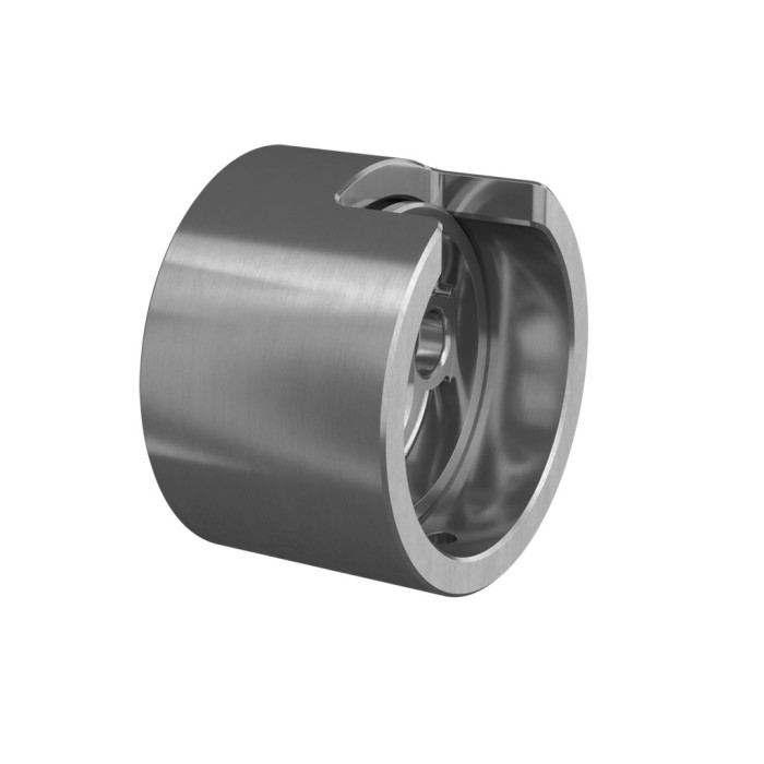 Muurflens voor blinde bevestiging U-profielbuis 42,4 mm onder vast aluminium onbewerkt model 6504