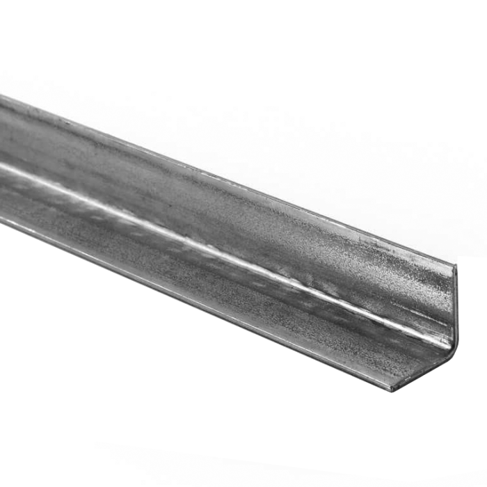 RVS hoekprofiel uit plaat gezet 25 x 25 x 2 mm RVS-304 onbewerkt