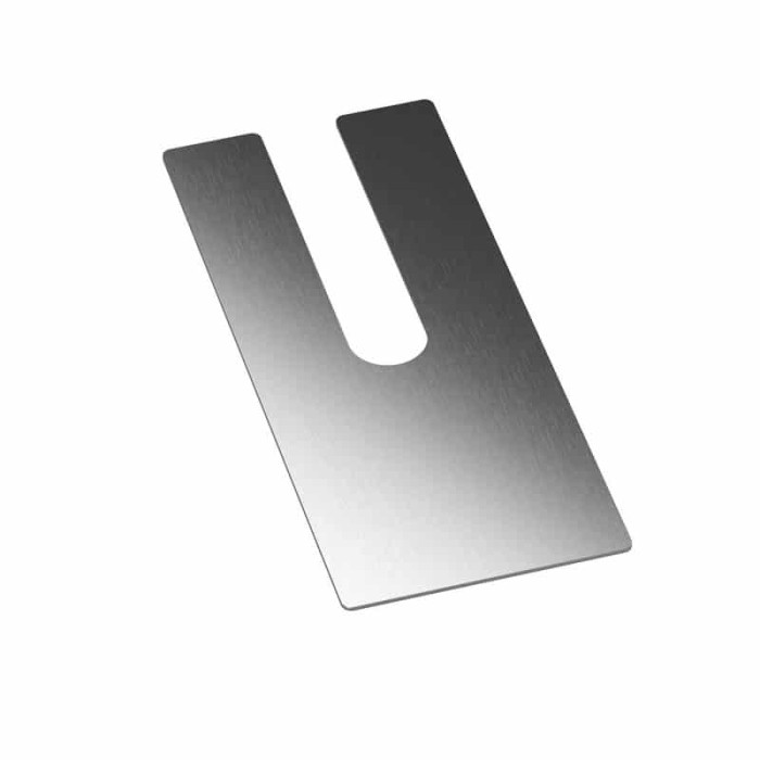 Opvulplaat Easy Glass Prime, dikte 2,0 mm, model 8436, aluminium (onbewerkt)