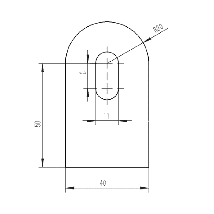 Laslip 70 x 40 x 6 mm RVS-304 mat geslepen