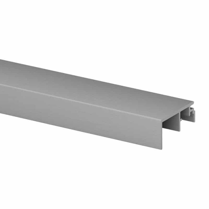Aansluitprofiel Easy Glass Smart, zijmontage, lengte 5000 mm, model 6970, aluminium (geanodiseerd)