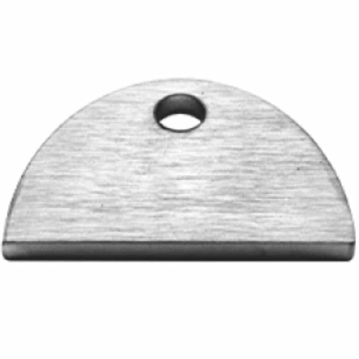 Laslip 60 x 40 x 5 mm RVS-304 mat geslepen