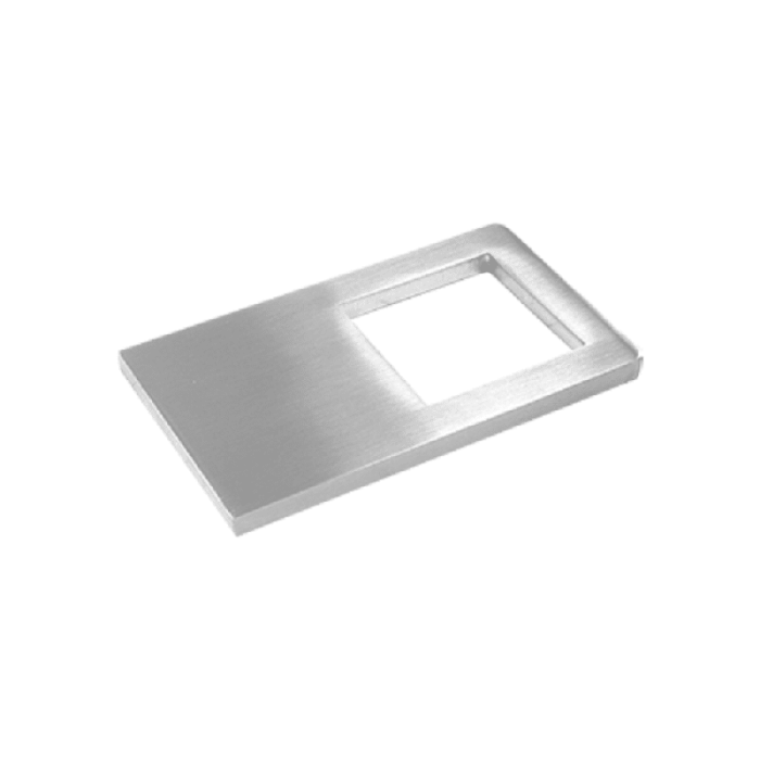 Wandankerplaat voor koker 40 x 40 mm, RVS-304
