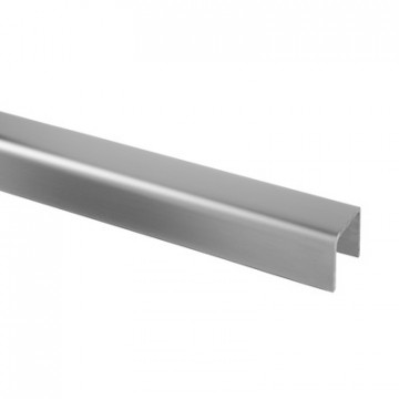 U-profiel 40 x 37 x 3,0 mm RVS-316 mat geslepen