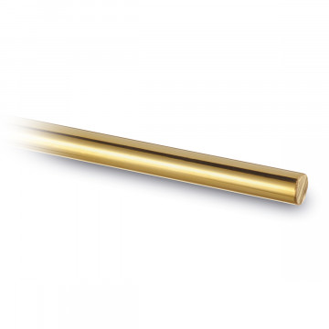 RVS rondstaf 10 mm RVS-304 messing