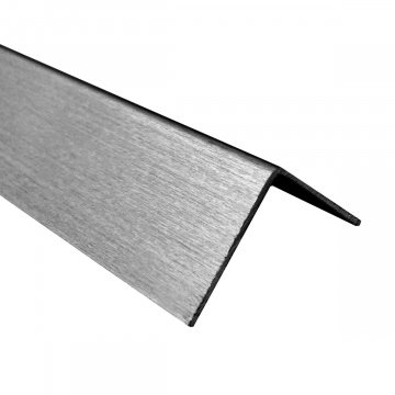 RVS hoekprofiel 30 x 30 x 1 mm RVS-304 K320 geslepen