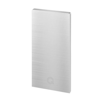 Eindkap Easy Glass Pro topmontage 124 x 63 mm model 8112 aluminium (onbewerkt)