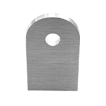 Laslip 70 x 40 x 6 mm RVS-304 mat geslepen