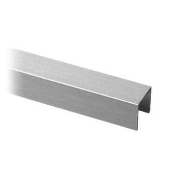 Glasrandbescherming voor glasdikte 12,76 mm aluminium (geanodiseerd)