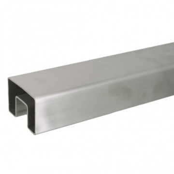 RVS U-profielbuis 40 x 40 x 1,5 mm RVS-316 K320 geslepen