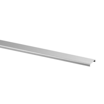 Glasrandbescherming voor glasdikte 16,76 - 17,52 mm RVS-316 mat geslepen