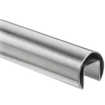 RVS U-profielbuis 42,4 x 1,5 mm RVS-316L K320 geslepen