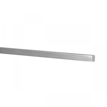 RVS staf vierkant 20 x 20 mm RVS-316L onbewerkt