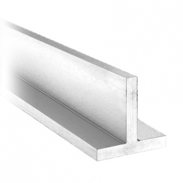 RVS T-profiel lasergelast 60 x 60 x 6 mm RVS-304 onbewerkt